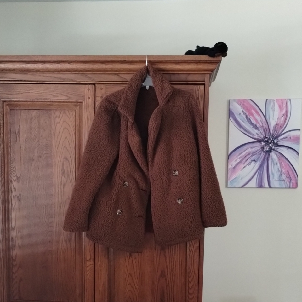 Women's Brown Teddy Coat